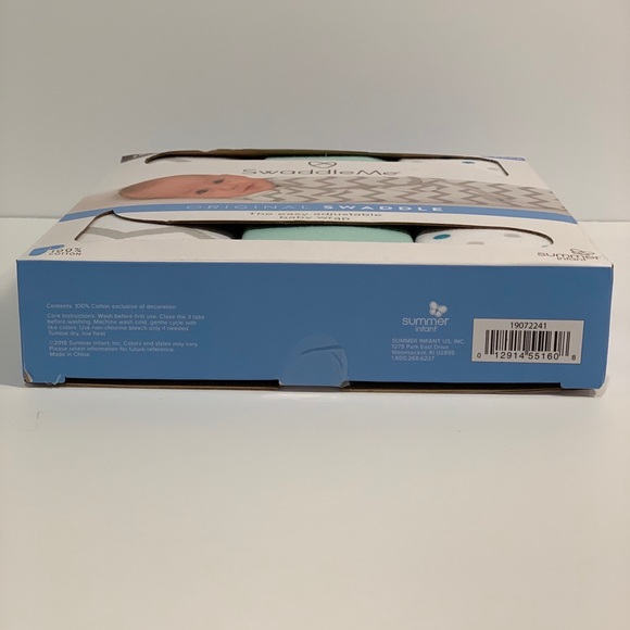 Summer Infant Swaddle Me 3-Pack Blanket 0-3 Months - Picture 7 of 8